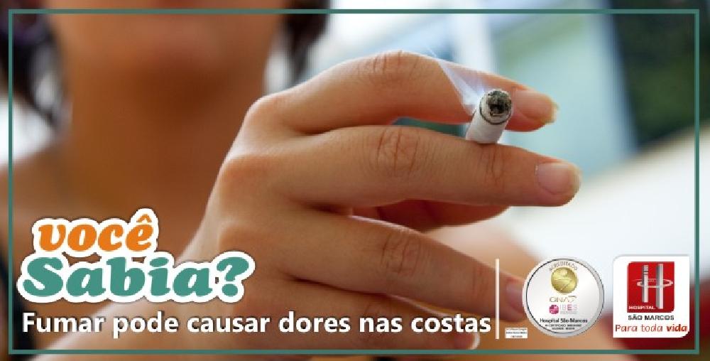 Voc Sabia Fumar Pode Causar Dores Nas Costas Hospital S O Marcos